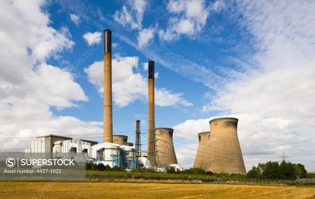 Ferrybridge coal-fired power station at West Yorkshire, England