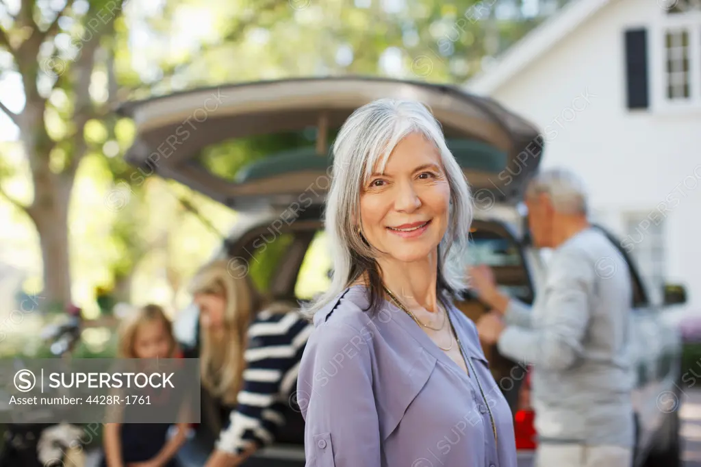 Los Angeles, USA, Older woman smiling outdoors