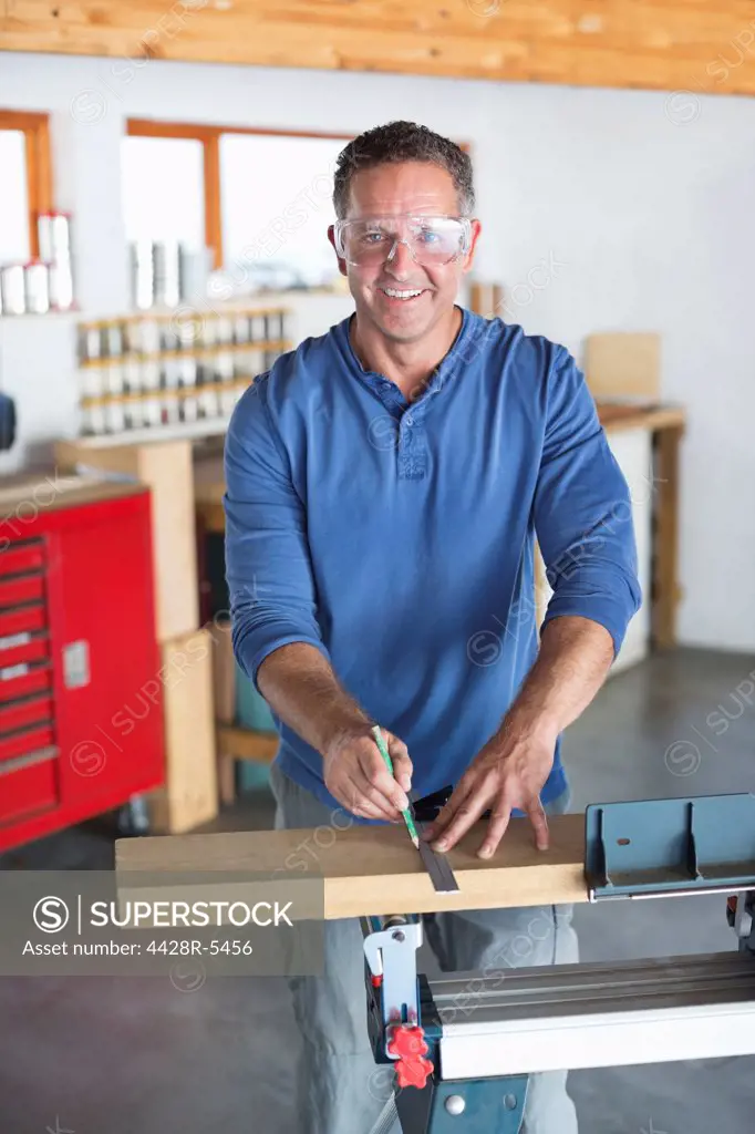 Man working in workshop