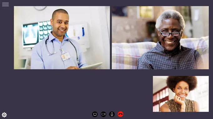 Doctor video conferencing with patients during COVID-19 quarantine