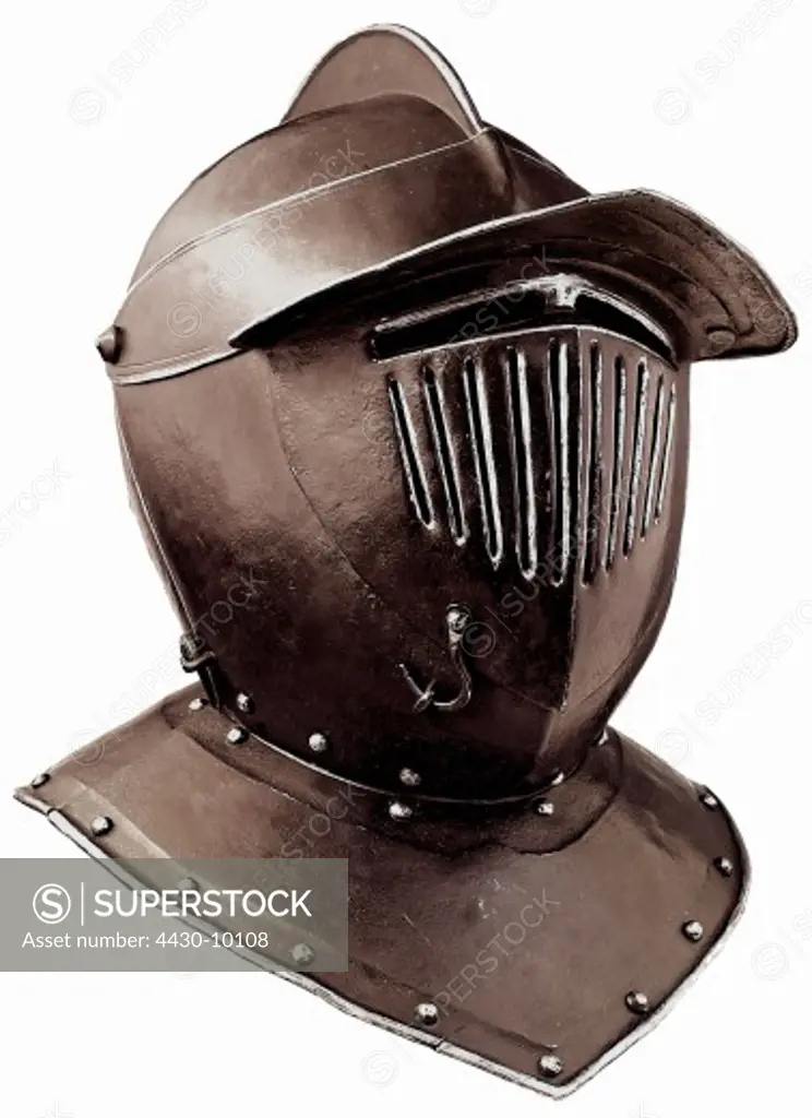 weapons helmets visor helmet for cuirassiers German circa 1620,