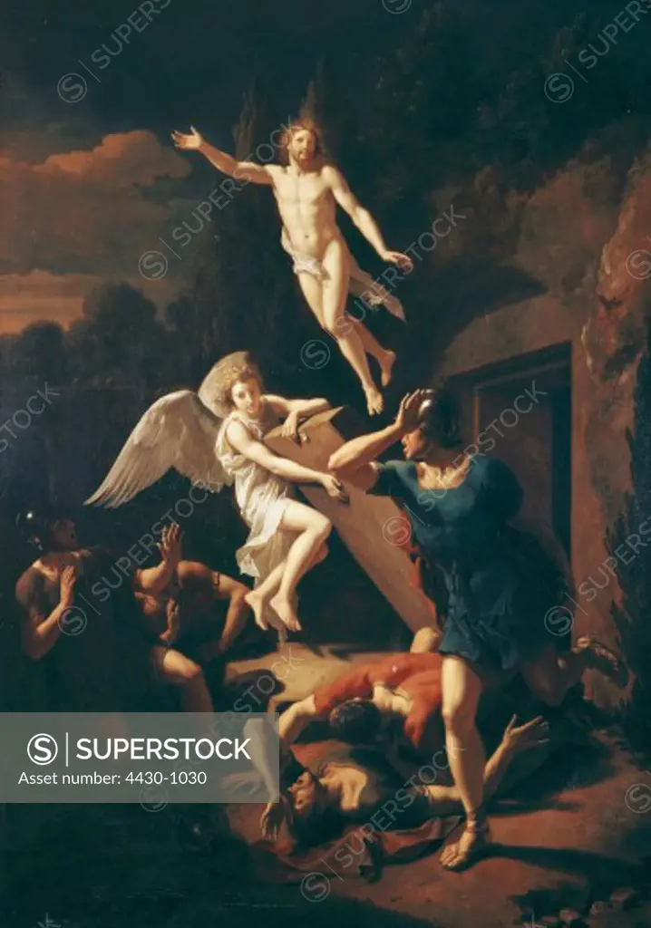 fine arts, Adriaen van der Werff (1659 - 1722), painting, Resurrection, 1713, Castle Schleissheim, Germany,