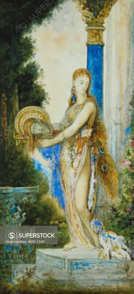 fine arts, Moreau, Gustave (1826 - 1898), painting, Salome with the hrad of Saint John,