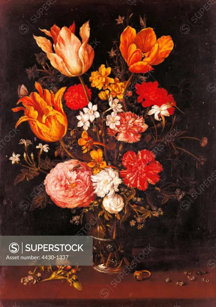 fine arts, Brueghel, Jan the Elder, (1568 - 1625), painting, ""flower still life"", Accademia Carrara, Bergamo,