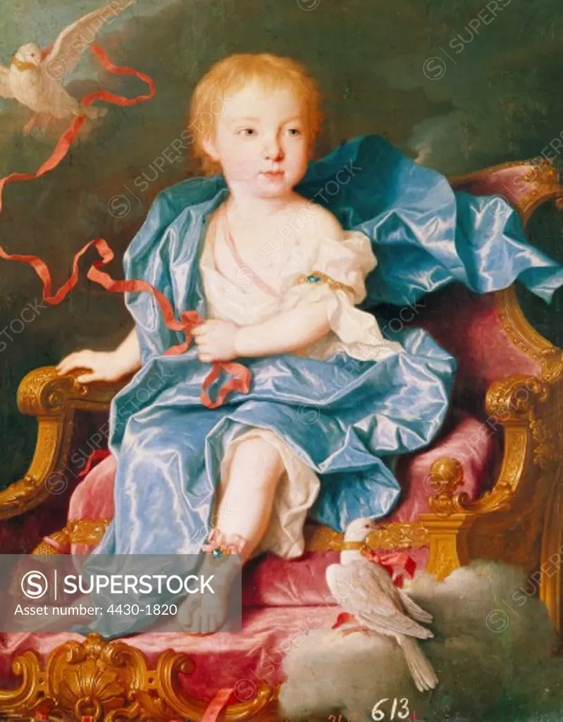 fine arts, Loo, Louis Michel van, (1707 - 1771), painting, ""Archiduquesa de Austria"", (""archduchess of Austria""), Prado, Madrid,