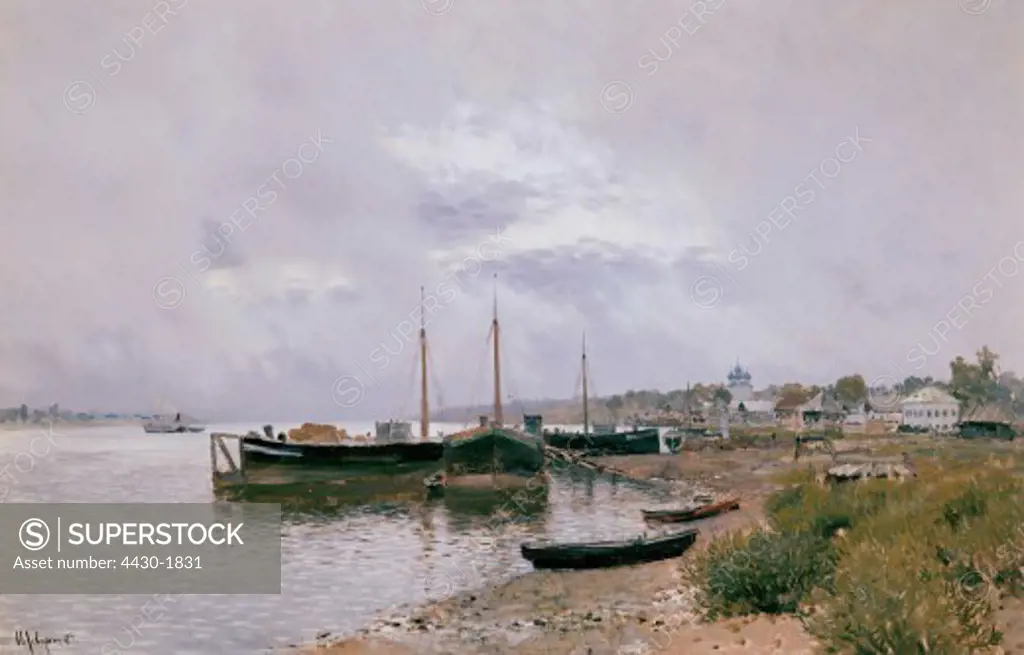 fine arts, Levitan, Isaac Ilyich, (1860 - 1900), painting, ""after the rain near Pszczyna"", 1889, Tretyakov gallery, Moscow,
