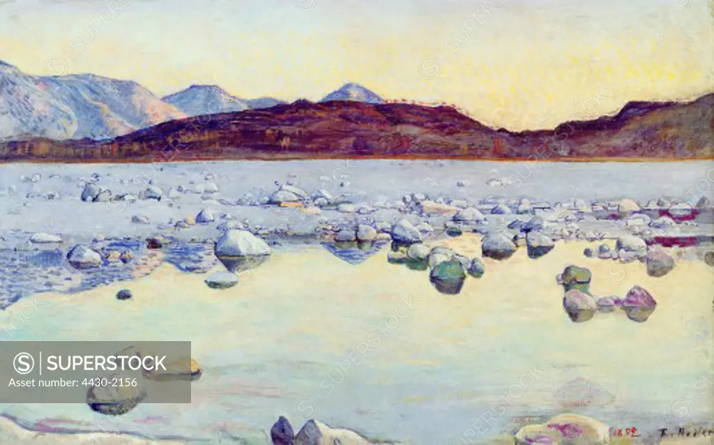 fine arts, Hodler, Ferdinand, (1853 - 1918), painting, ""Seeufer"", (""lake shore""), 1892, house of arts, Z™rich,