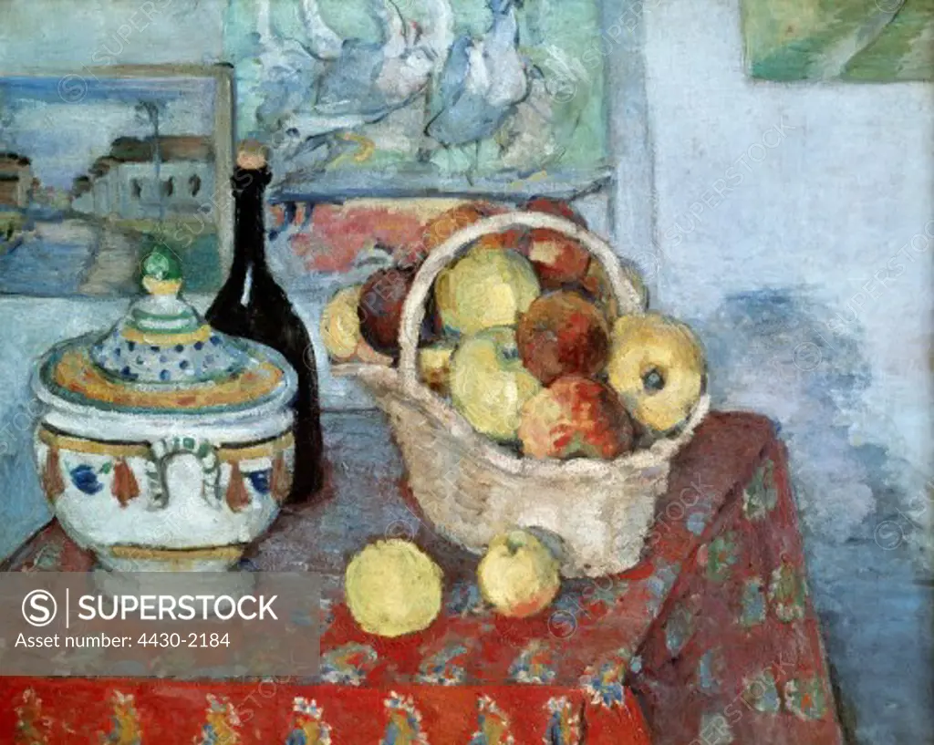 fine arts, Cezanne, Paul (19.1.1839 - 22.10.1906), painting, ""Still life with Soup Tureen"", circa 1877, oil on canvas, Musee d' Orsay, Paris,
