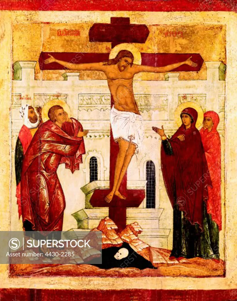 fine arts, Jesus Christ, crucifixion, icon, museum Louvre, Paris,