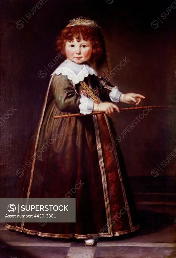 fine arts, Sandvoort, Dirck Dircksz van, (1610 - 1680), painting, ""portrait of girl"", Hesse state museum, Darmstadt, Germany, Europe, 17th century, baroque, child,