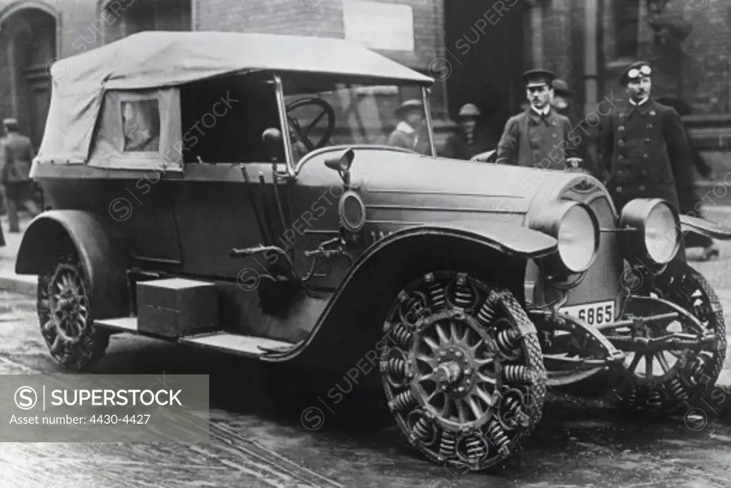 transport/transportation cars car with metal tires Germany circa 1920 20th century,