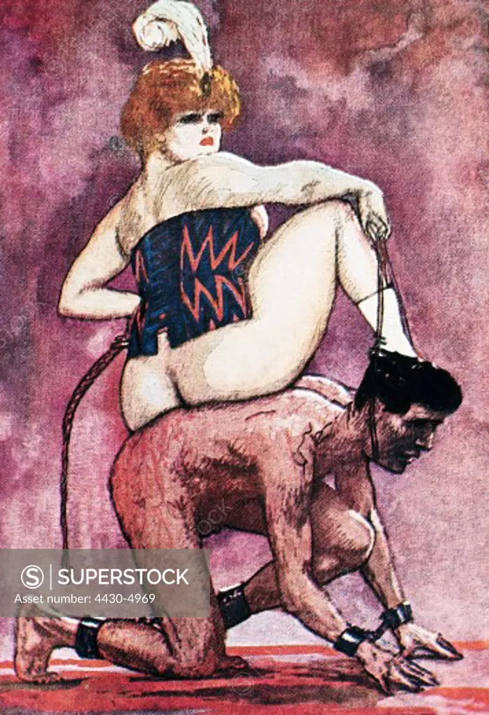 eroticism masochism ""Domina"" illustration ARTIST'S COPYRIGHT MUST ALSO BE CLEARED,