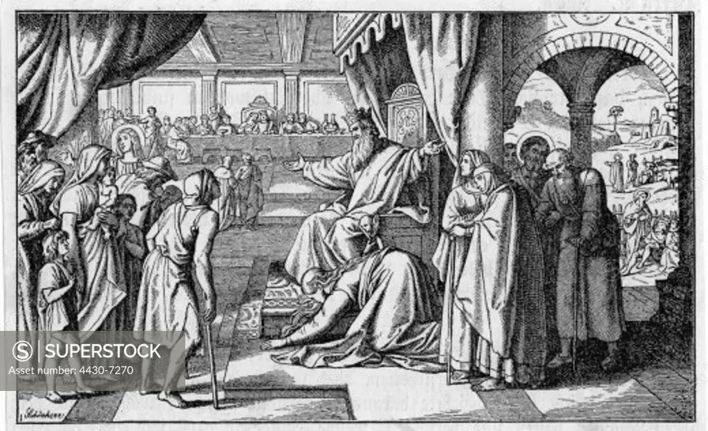 religion Christianity Jesus Christus parables ""The Parable of the Wedding Feast"" wood engraving 19th century,