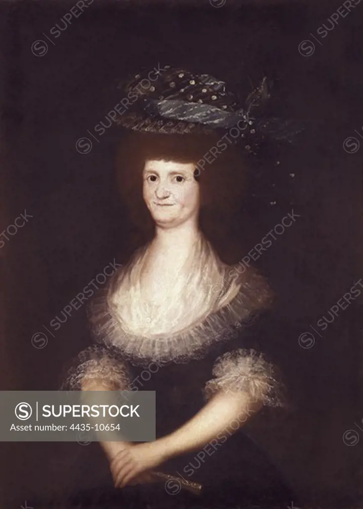 ESTEVE MARQUES, AgustÕn (1753-1820). The Queen Maria Luisa de Borbon. ca. 1790. Oil on canvas. SPAIN. MADRID (AUTONOMOUS COMMUNITY). Madrid. Làzaro Galdiano Foundation.