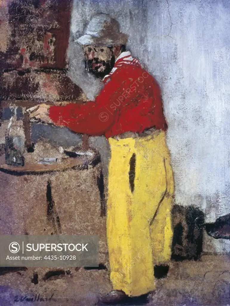 VUILLARD, Edouard (1868-1940). Henri de Toulouse-Lautrec ö Villeneuve-sur-Yonne chez les Natanson. 1898. Symbolism. Les Nabis. Painting. FRANCE. MIDI-PYRÄNÄES. TARN. Albi. Toulouse-Lautrec Museum.