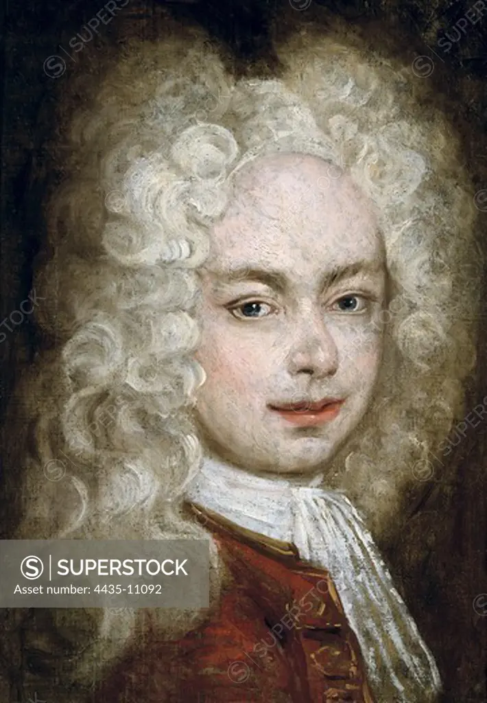 VAN LOO, Louis Michel (1707-1771). Portrait of Philip V. First half of 18th century.