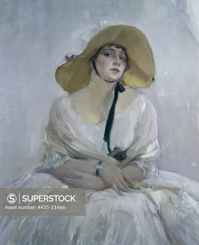 SOROLLA, JoaquÕn (1863-1923). Raquel Meller. 1918. Oil on canvas. SPAIN. MADRID (AUTONOMOUS COMMUNITY). Madrid. Sorolla Museum.