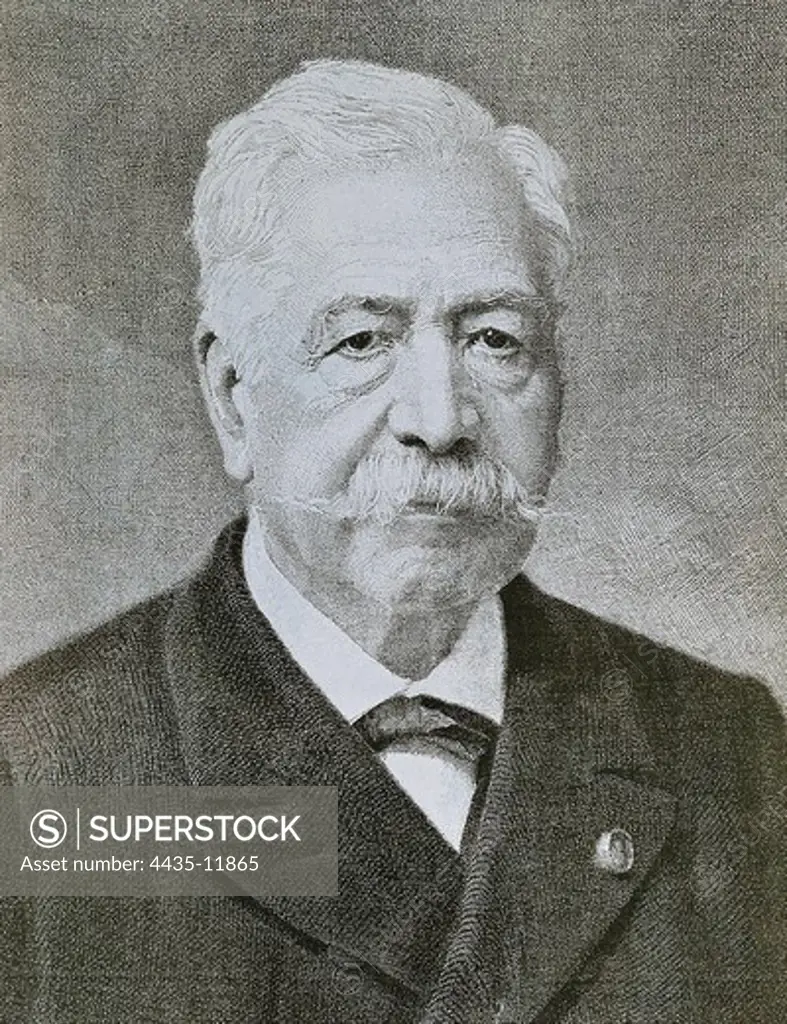 Lesseps, Ferdinand, vicomte de (1805-1894). French diplomat, maker of the Suez Canal (1859-1869).