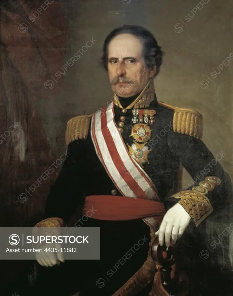 MAROTO, Rafael (1783-1847). Spanish military man who fought in the First Carlist War. Spain. First Carlist War. Rafael Maroto. Oil on canvas. SPAIN. CASTILE-LA MANCHA. Toledo. Army Museum.