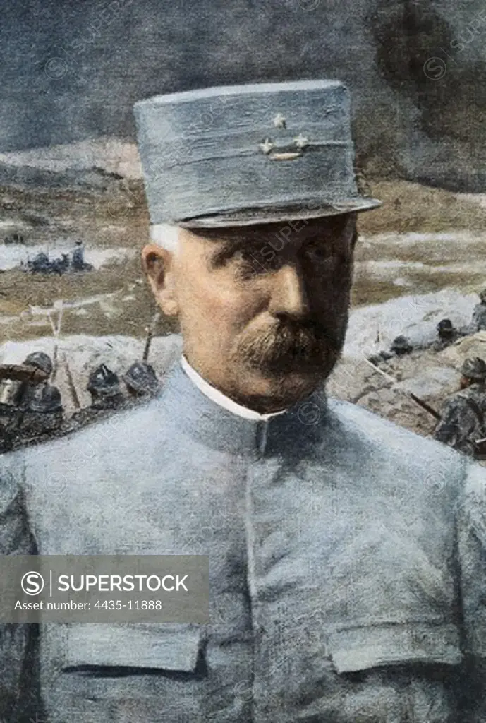 Petain, Philippe (1856-1951). French military man and politician. Portrait of Philippe P_tain, a French general who reached the distinction of Marshal of France, and was later Chief of State of Vichy France (Chef de l'Ätat Franais), from 1940 to 1944. Oil on canvas. FRANCE. ‘LE-DE-FRANCE. Paris. Army Museum.
