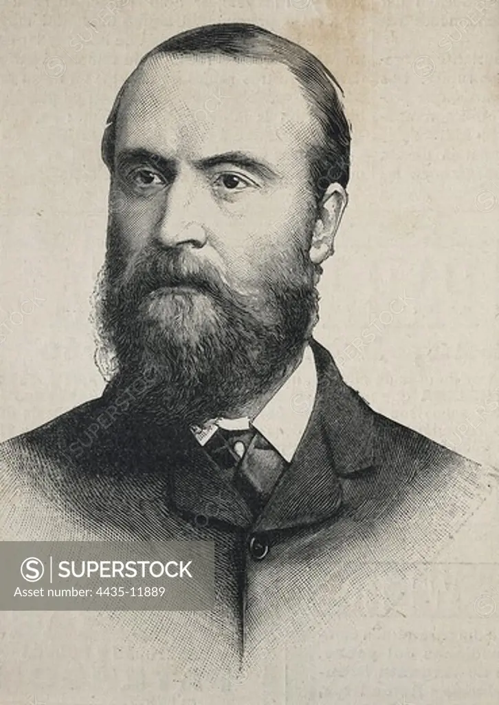 PARNELL, Charles Steward (1846-1891). Irish nationalist politician. Engraving.