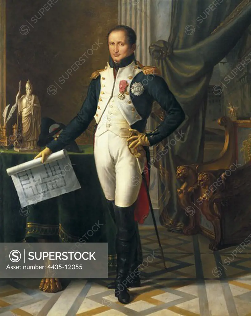 WICAR, Jean Baptiste Joseph (1762-1832). Portrait of Joseph Bonaparte. 1808. Neoclassicism. Oil on canvas. FRANCE. LE-DE-FRANCE. YVELINES. Versailles. National Museum of Versailles.
