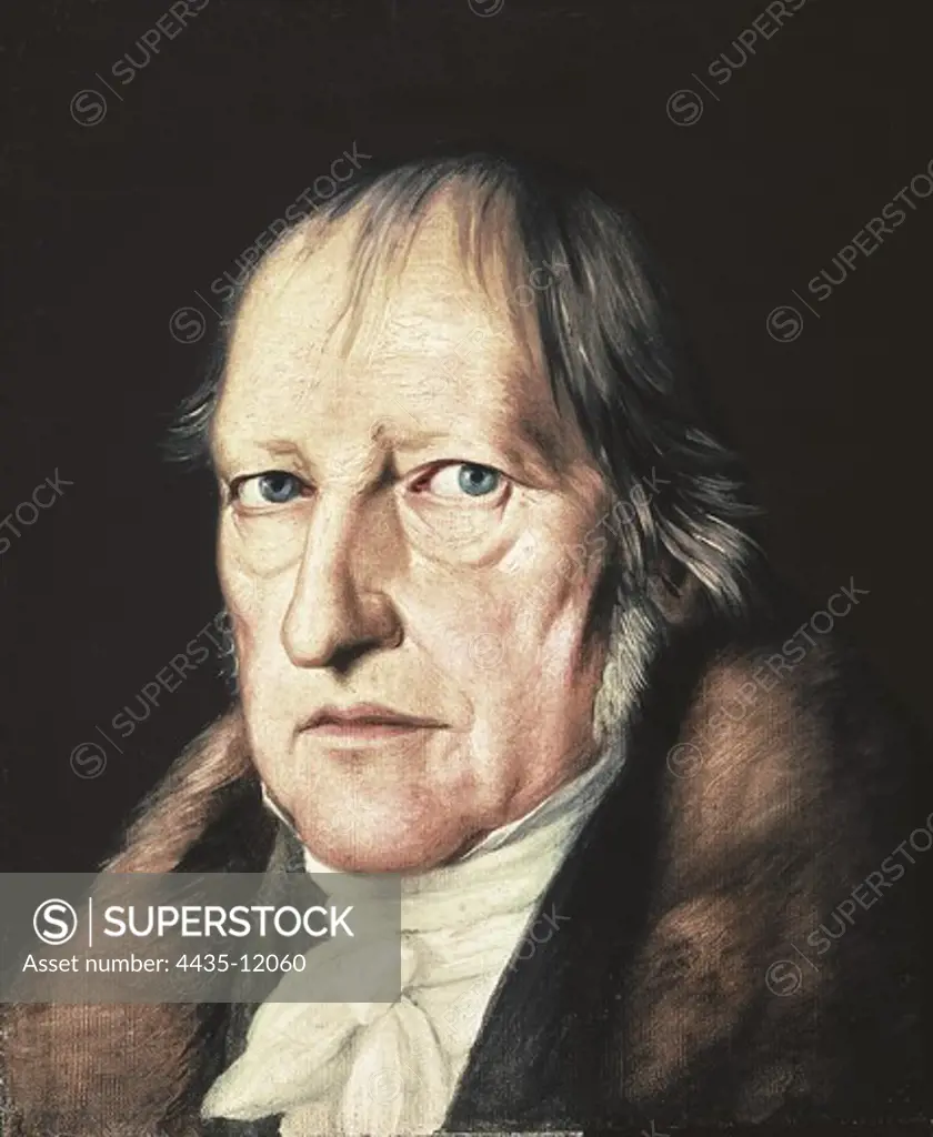 SCHLESINGER, Jacob (1792-1855). Portrait of Georg Wilhelm Friedrich Hegel. 1825. Oil on canvas. GERMANY. BERLIN. Berlin. Staatliche Museen (State Museums).