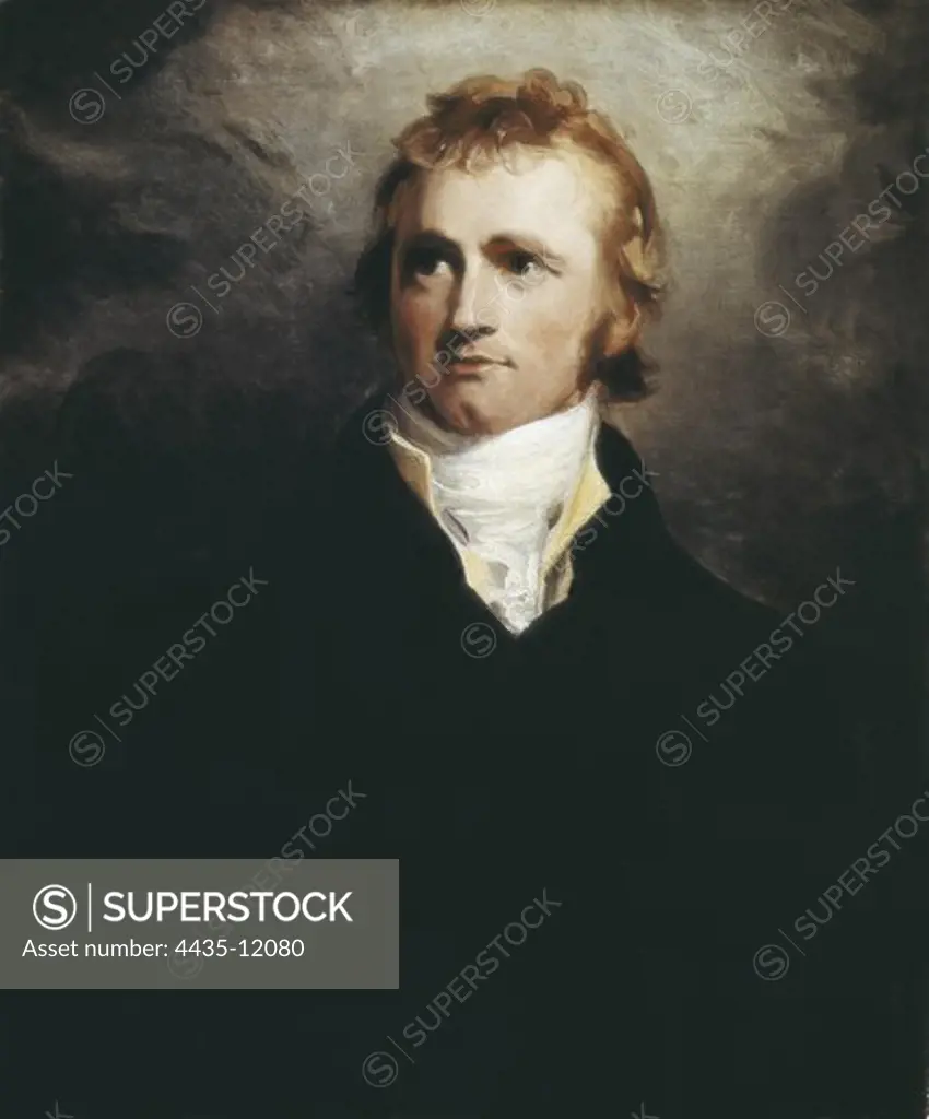 MACKENZIE, Alexander (1764-1820). Scottish explorer. Scottish explorer. He was the first man to travel across Northern America. Oil on canvas. CANADA. ONTARIO. Ottawa. National Gallery.