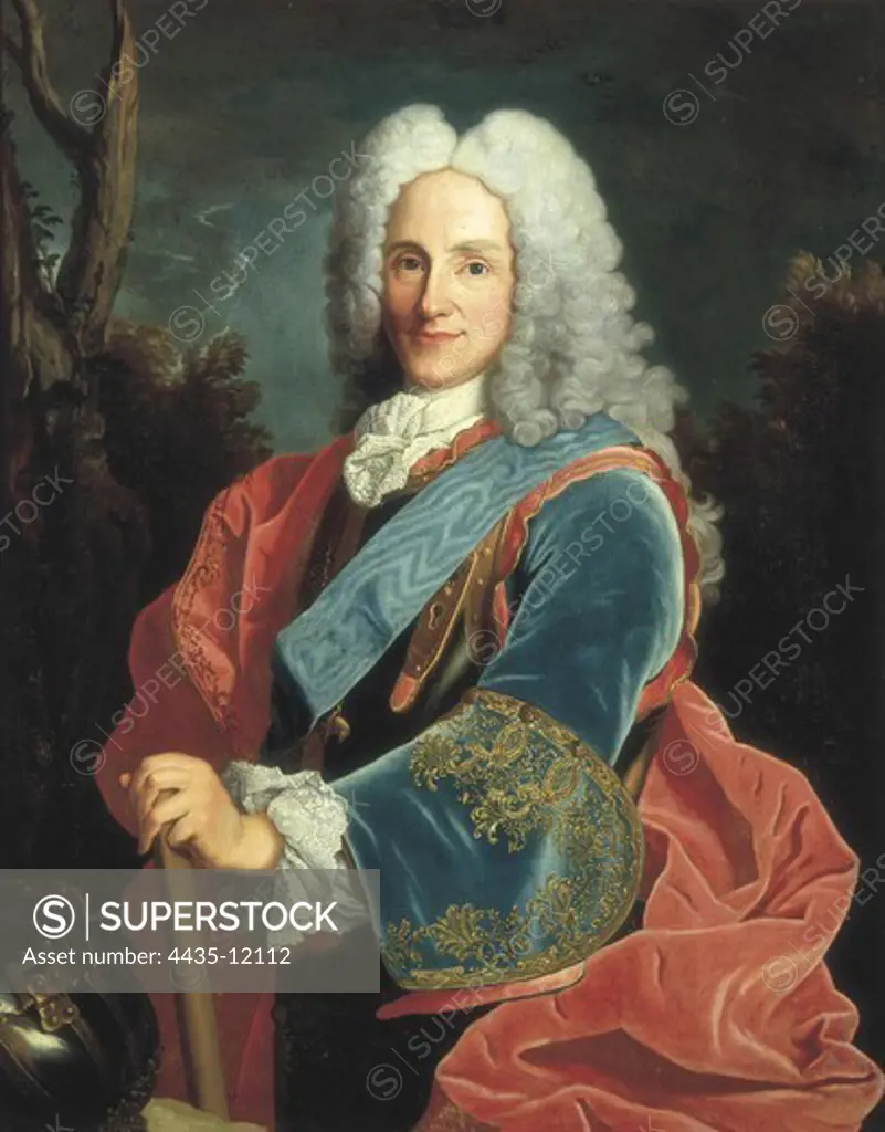 PHILIP V of Spain (1683-1746). King of Spain (1701-1746). Baroque art. Oil on canvas. ITALY. Caserta. Royal Palace.