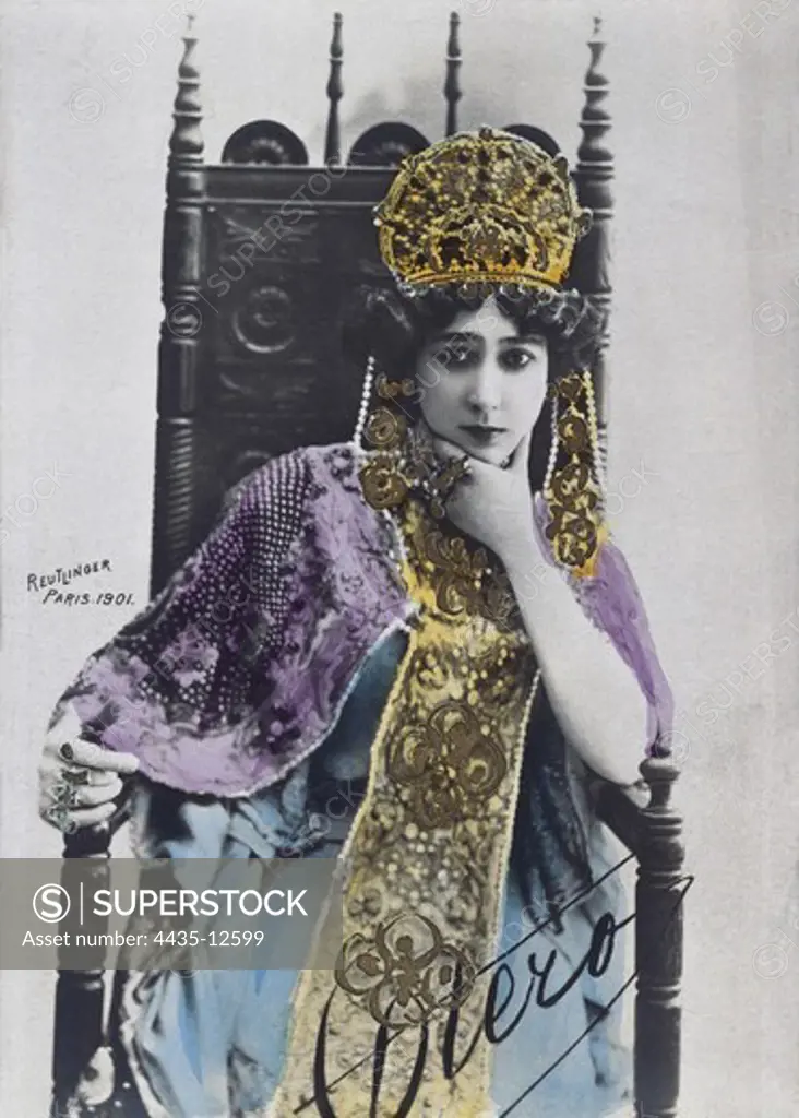 BELLA OTERO, La (1868-1965). Spanish dancer, actress and courtesan.