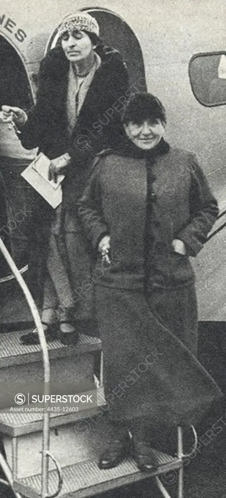 STEIN, Gertrude (1874-1946). Gertrude Stein and Alice B. Toklas, photographed by Carl Van Vechten.