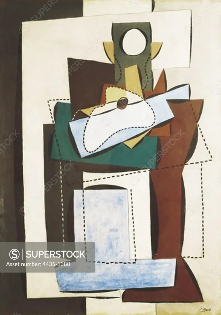 Picasso, Pablo (1881-1973). The Chimney. 1920. Painting on paper. Cubism. Painting. FRANCE. LE-DE-FRANCE. Paris. Centre national d'art et de culture Georges Pompidou (Georges Pompidou National Art and Culture Centre).