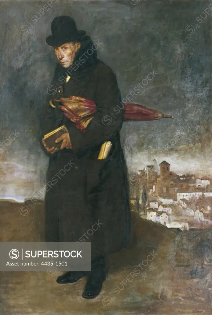 MORCILLO, Gabriel (1888-1973). Portrait of Josep Maria Carulla. Oil on canvas. SPAIN. ANDALUSIA. Granada. Museums of Fine Arts of Granada.