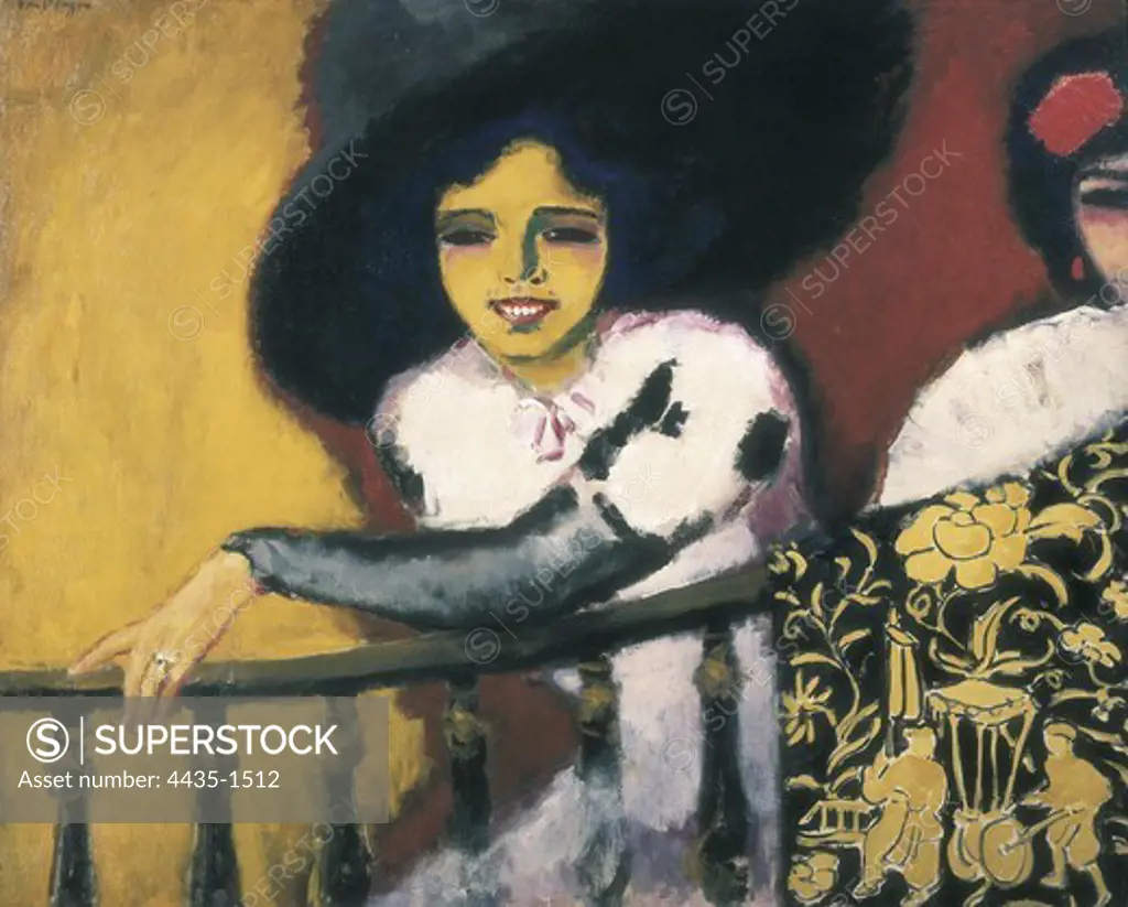 Dongen, Kees van (1877-1968). Two Women on the Balcony. 1911. Fauvism. Oil on canvas. FRANCE. PROVENCE ALPES CTE D'AZUR. VAR. Saint-Tropez. Mus_e de l'Annonciade (L'Annonciade Museum).