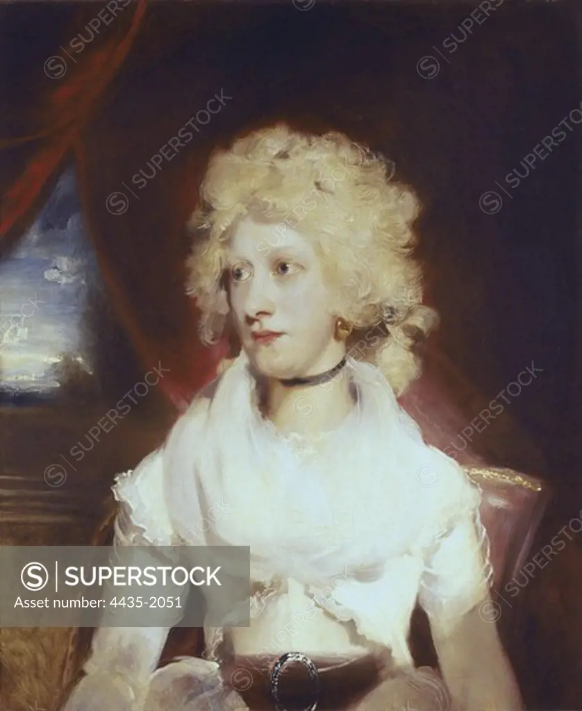 LAWRENCE, Sir Thomas (1769-1830). Miss Martge Carr. ca. 1791. Oil on canvas. SPAIN. MADRID (AUTONOMOUS COMMUNITY). Madrid. Prado Museum.