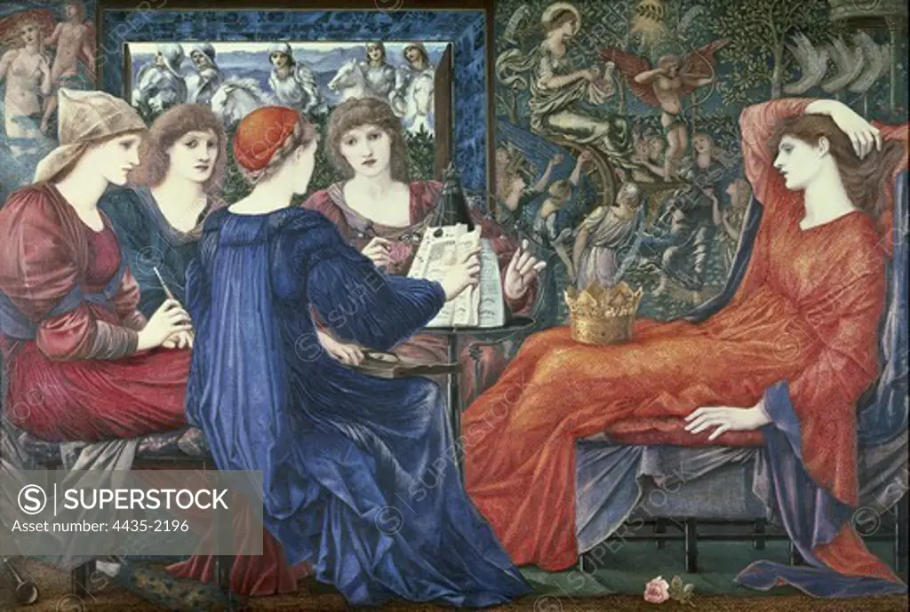 BURNE-JONES, Edward Coley (1833-1898). Laus Veneris. 1873-1875. Pre-Raphaelite art. Oil on canvas. UNITED KINGDOM. ENGLAND. NORTH EAST ENGLAND. Newcastle. Tyne and Wear Museums.