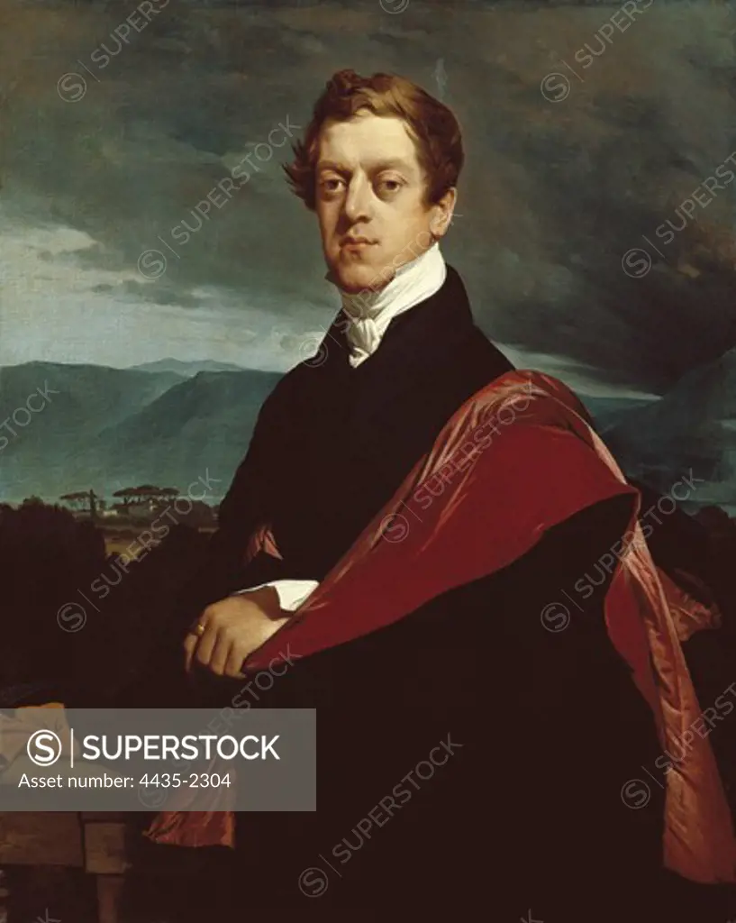 INGRES, Jean-Auguste-Dominique (1780-1867). Portrait of Count Nikolay Guryev. 1821. Neoclassicism. Oil on canvas. RUSSIA. SAINT PETERSBURG. Saint Petersburg. State Hermitage Museum.