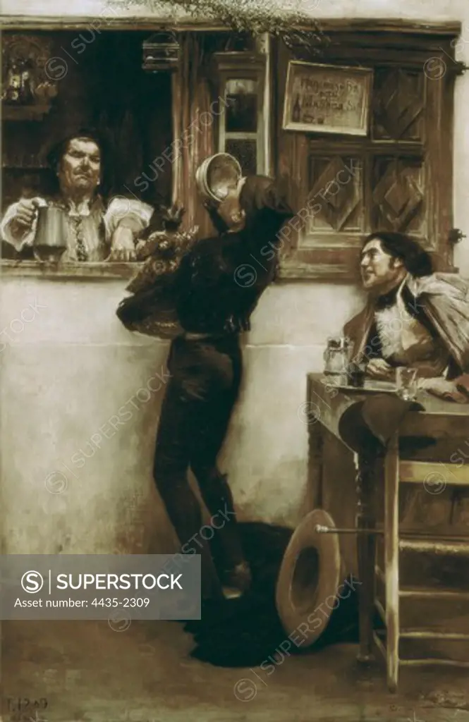 GARCIA RAMOS, JosŽ (1852-1912). Hasta verte Cristo mo. œlt. tercio s.XIX. Oil on canvas. SPAIN. ANDALUSIA. Sevilla. Fine Arts Museum.