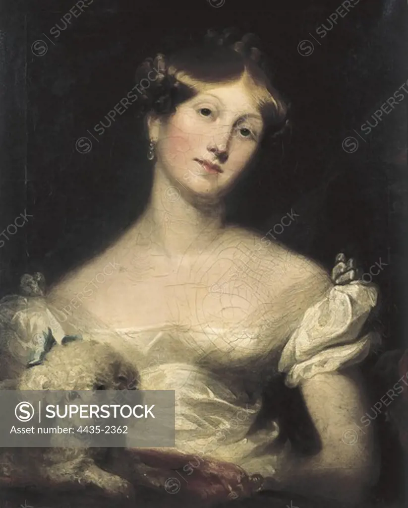 LAWRENCE, Sir Thomas (1769-1830). The Duchess of Sussex. Neoclassicism. Oil on canvas. FRANCE. FRANCHE-COMTƒ. DOUBS. Besanon. Museum of Fine Arts and Archaeology.
