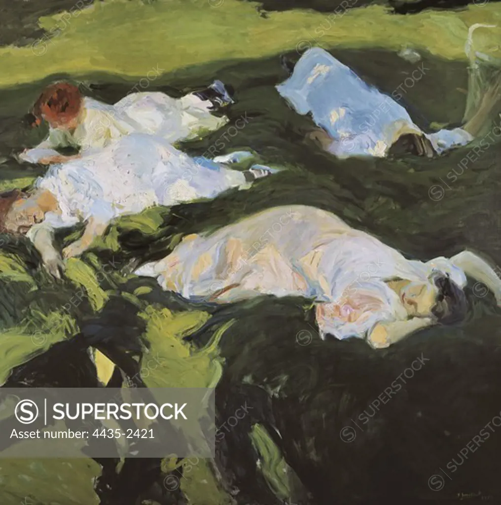 SOROLLA, Joaqun (1863-1923). The Nap. 1901. Post-Impressionism. Oil on canvas. SPAIN. MADRID (AUTONOMOUS COMMUNITY). Madrid. Sorolla Museum.