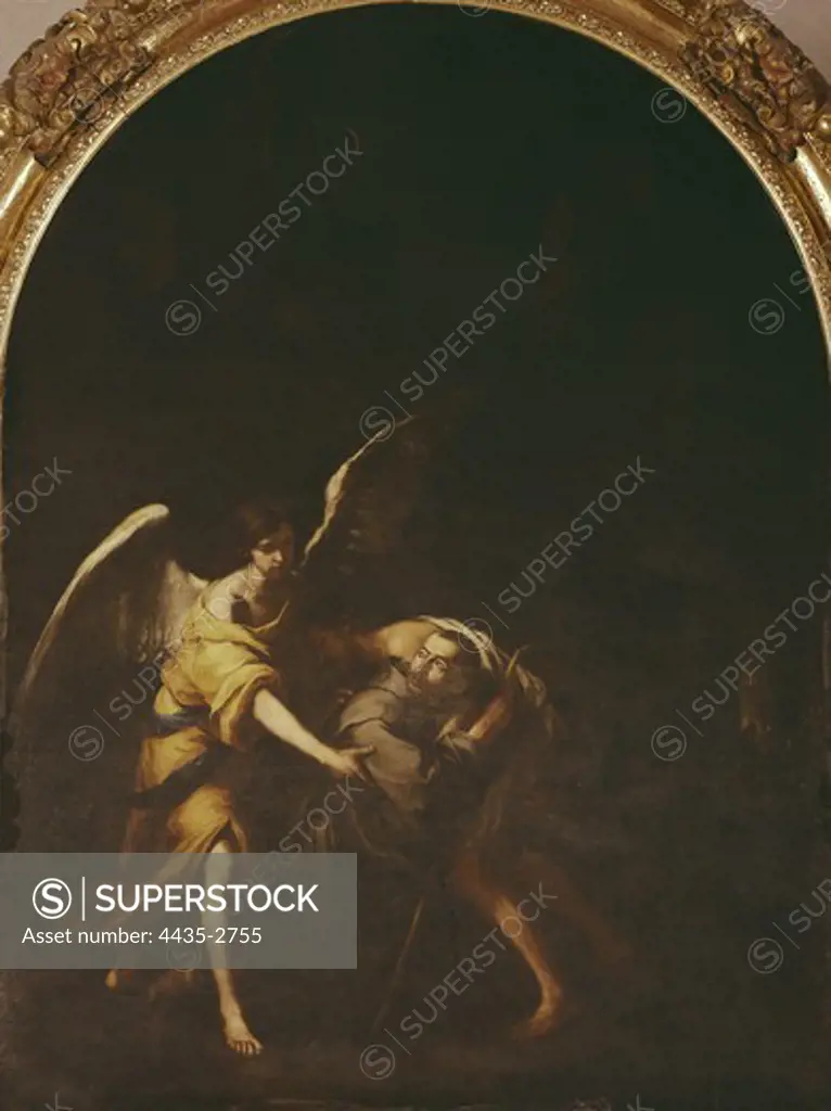 MURILLO, BartolomŽ Esteban (1617-1682). Saint John of God. c. 1672. SPAIN. Sevilla. Church of Santa Caridad. Baroque art. Oil on canvas.