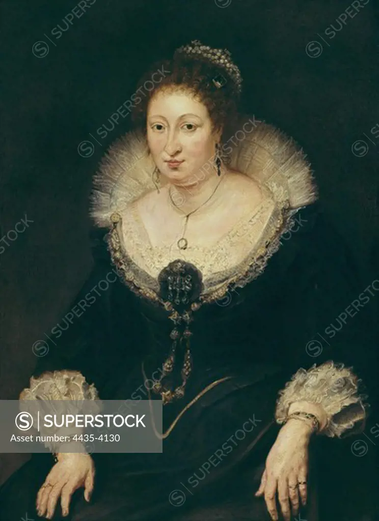 RUBENS, Peter Paul (1577-1640). Lady Aletheia Talbot, Countess of Arundel. 1620. Oil on canvas. SPAIN. CATALONIA. Barcelona. National Art Museum of Catalonia.