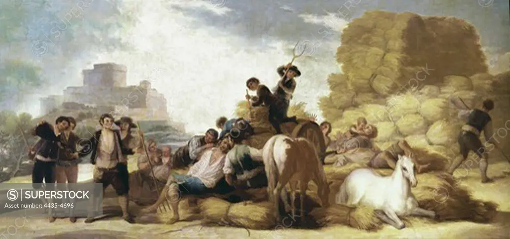 GOYA Y LUCIENTES, Francisco de (1746-1828). Summer, or The Harvest. 1786. Oil on canvas. SPAIN. MADRID (AUTONOMOUS COMMUNITY). Madrid. Prado Museum.