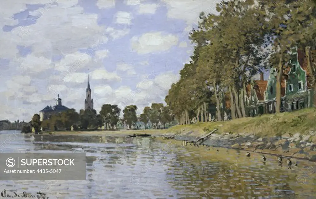 MONET, Claude (1840-1926). Zaandam. 1871. Holland. Impressionism. Oil on canvas. FRANCE. ëLE-DE-FRANCE. Paris. MusŽe d'Orsay (Orsay Museum).