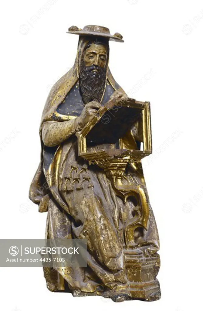 BIGARNY or VIGARNY, Felipe (1475-1542). Saint Jerome. 1503-1508. Renaissance art. Sculpture on wood. SPAIN. CASTILE AND LEON. Salamanca. University Museum.