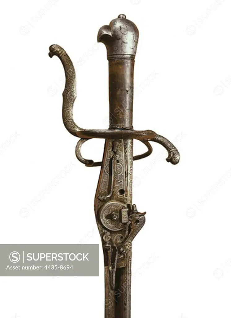 German sword's handle (late 16th c.). ITALY. VENETO. Venice. Ducal Palace.