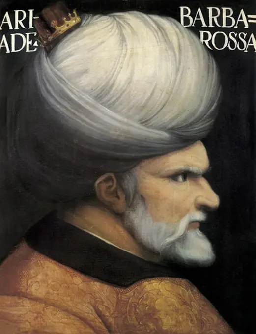 Barbarossa, Khayr ad-Dn (1483-1546). Turkish sailor and pirate, one of the founders of Alger.