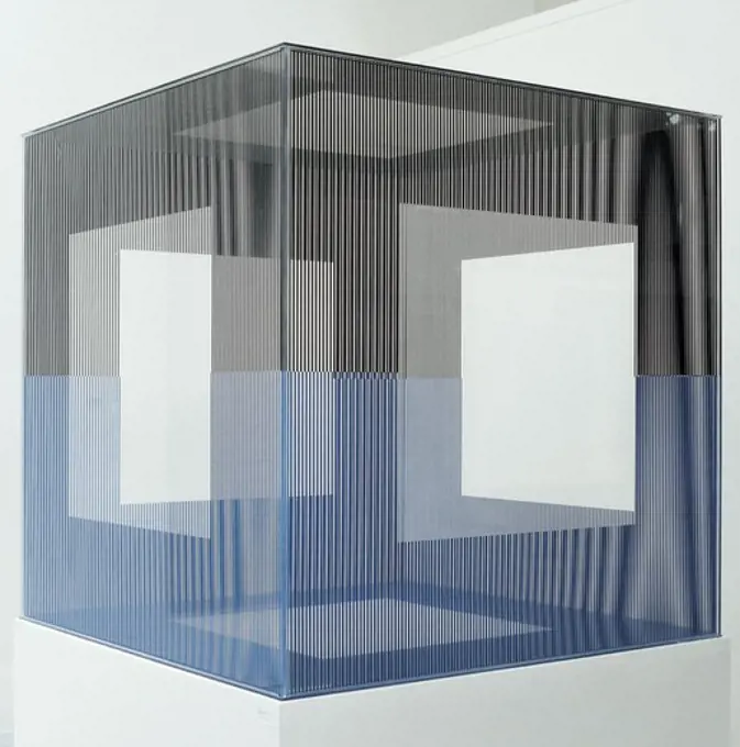 SOTO, JesÏs Rafael (1923). Rome's Cube. 1969. Plexiglas. Kinetic art. Sculpture.