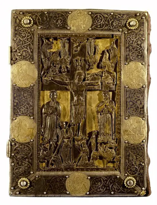 Cover of Saint Isabel's bible, 13th century. Late Byzantine art. Jewelry. ITALY. FRIULI-VENEZIA GIULIA. UDINE. Cividale del Friuli. Archaeological Museum.