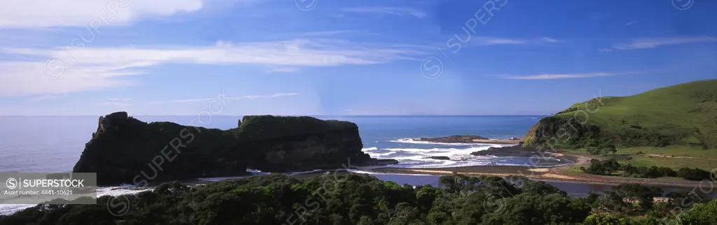View of 'Hole in the Wall' on the Wild Coast. Eastern Cape. South Africa